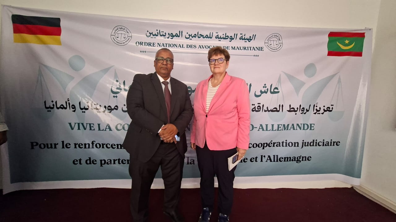 نقيب المحامين الموريتانيين يستقبل كاتبة الدولة البرلمانية لدى وزيرة العدل الاتحادية الألمانية